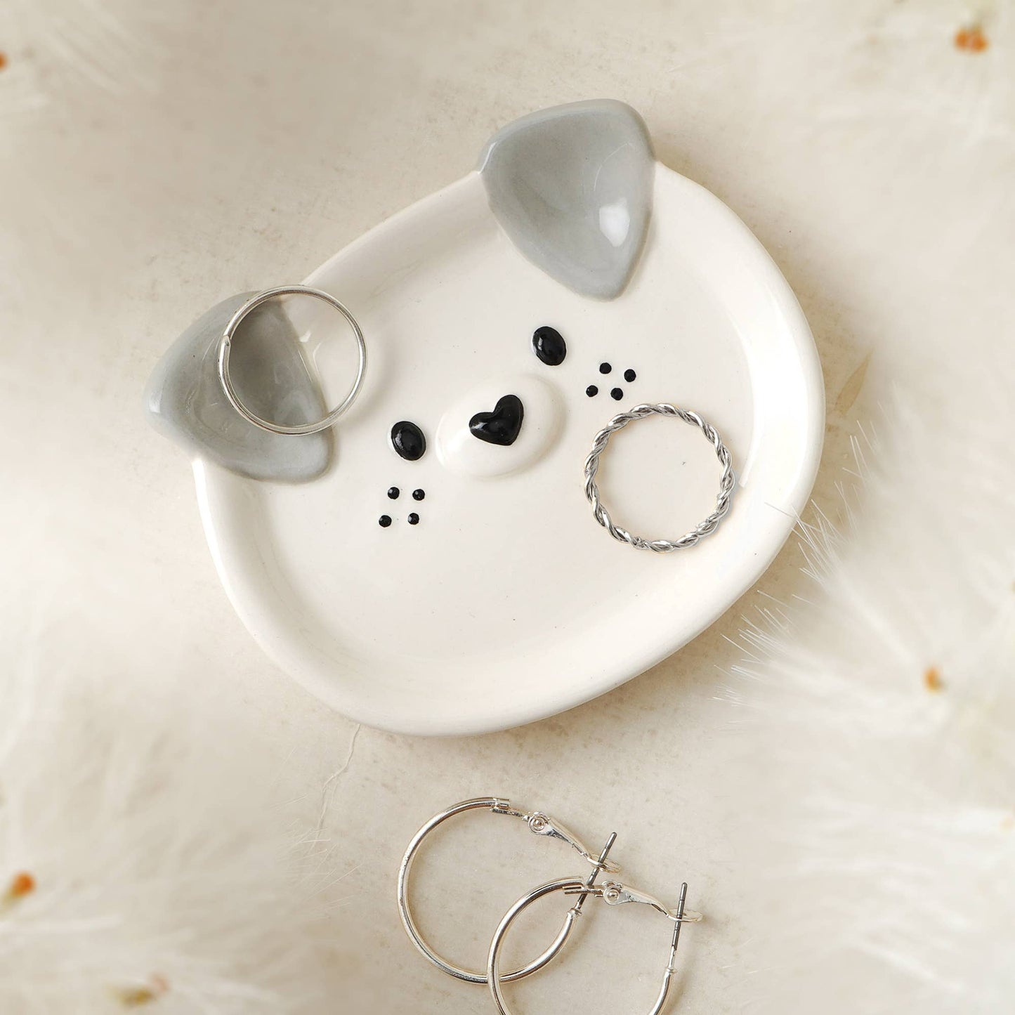 Send With Love Dog Ring Dish In Gift Box