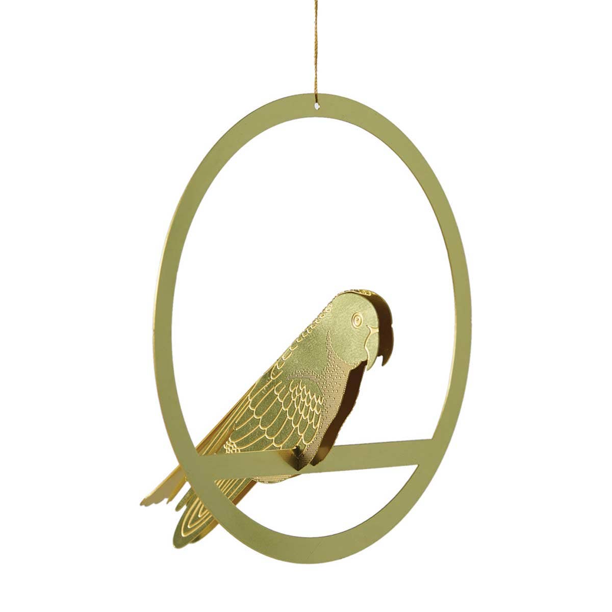 Hanging Mobile Brass Bird Decoration