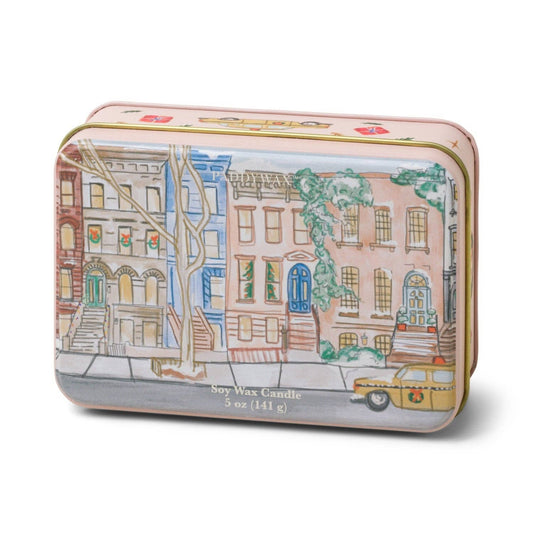 Designworks Collective - Paddywax Christmas Tin Brownstone - Tangerine & Clove