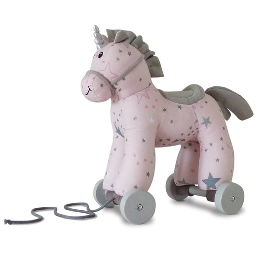 Little Bird Told Me Uk - Celeste Unicorn Pull Along Toy