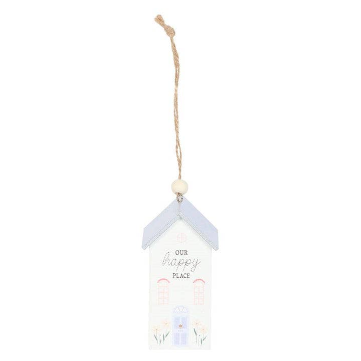 Our Happy Place Hanging House Decoration -birthday gift, mothers day gift