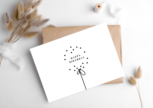 Hygge Cards - HAPPY BIRTHDAY BALLOON DOTS CARD