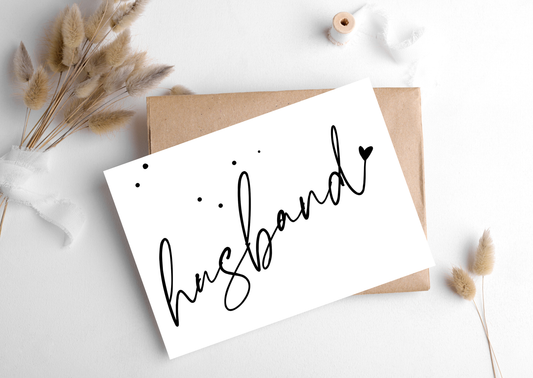 Hygge Cards - HUSBAND HANDWRITING CARD