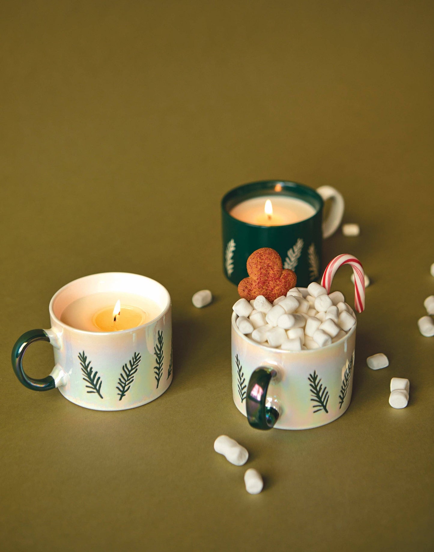 Designworks Collective - Paddywax Cypress & Fir Ceramic Mug Candle - White