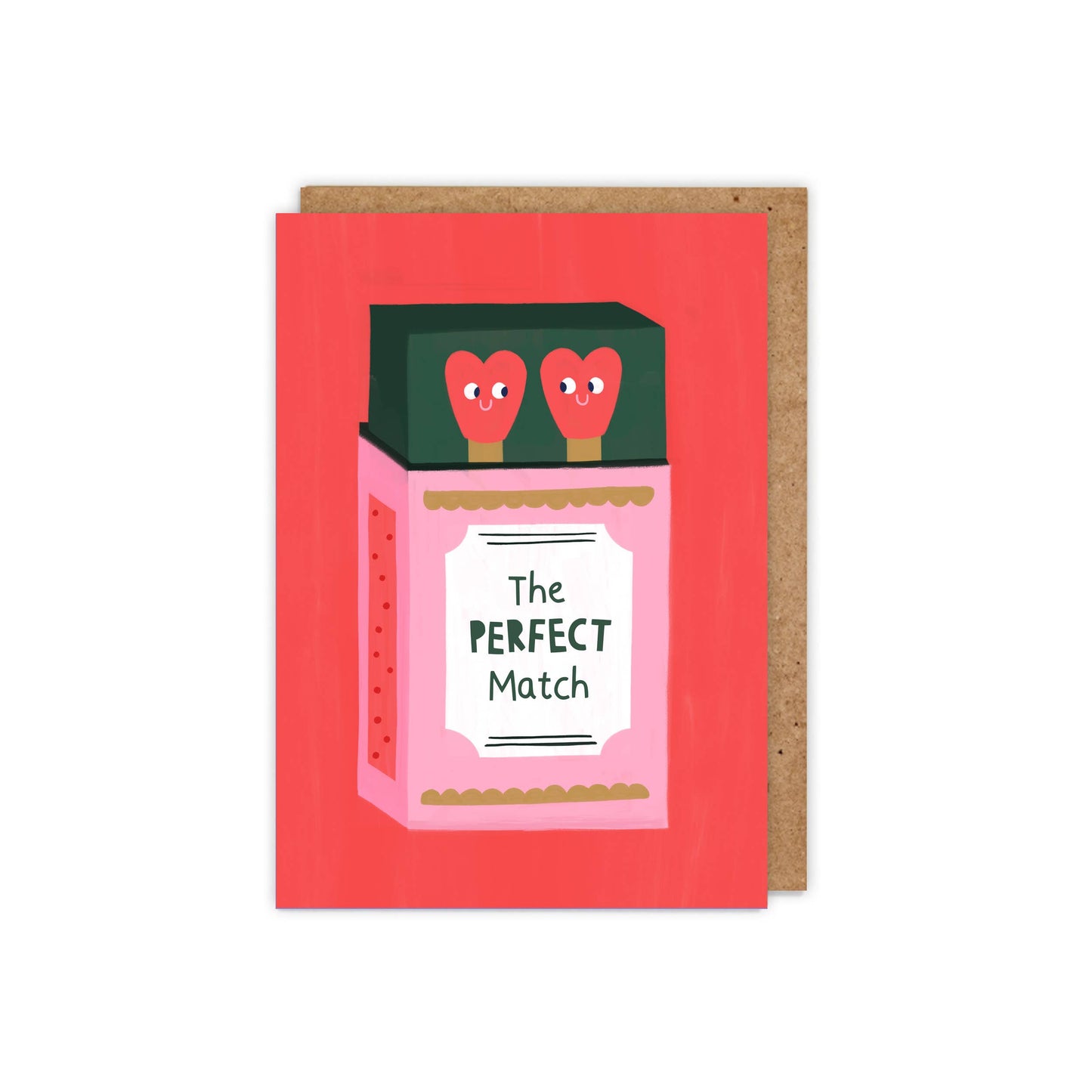 The Perfect Match punny illustrated A6 Valentines/ Love card