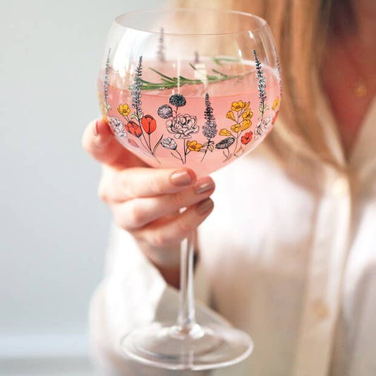 Lisa Angel - Wildflower Gin Glass