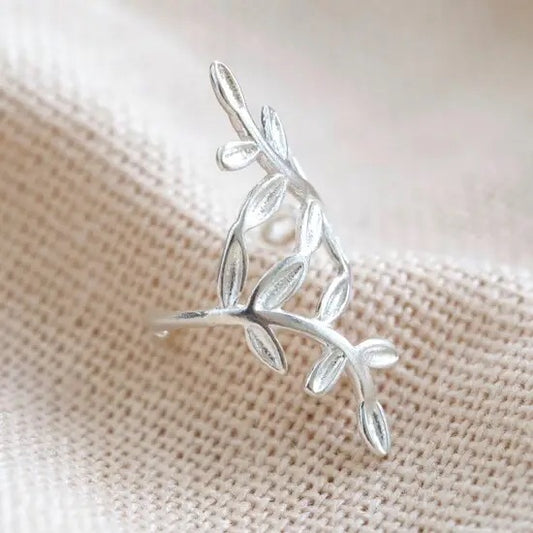 Sterling Silver Fern Ear Cuff