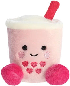 Palm Pals Plush Teddy - Tangy Heart Boba 13cm