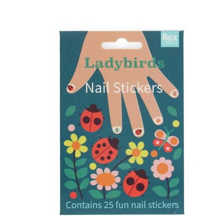 Ladybird Nail Stickers, 9cm