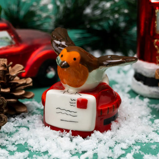 Winter Robin Robin and Letterbox Charm