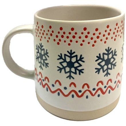 Stoneware Snowflake Mug, 9cm