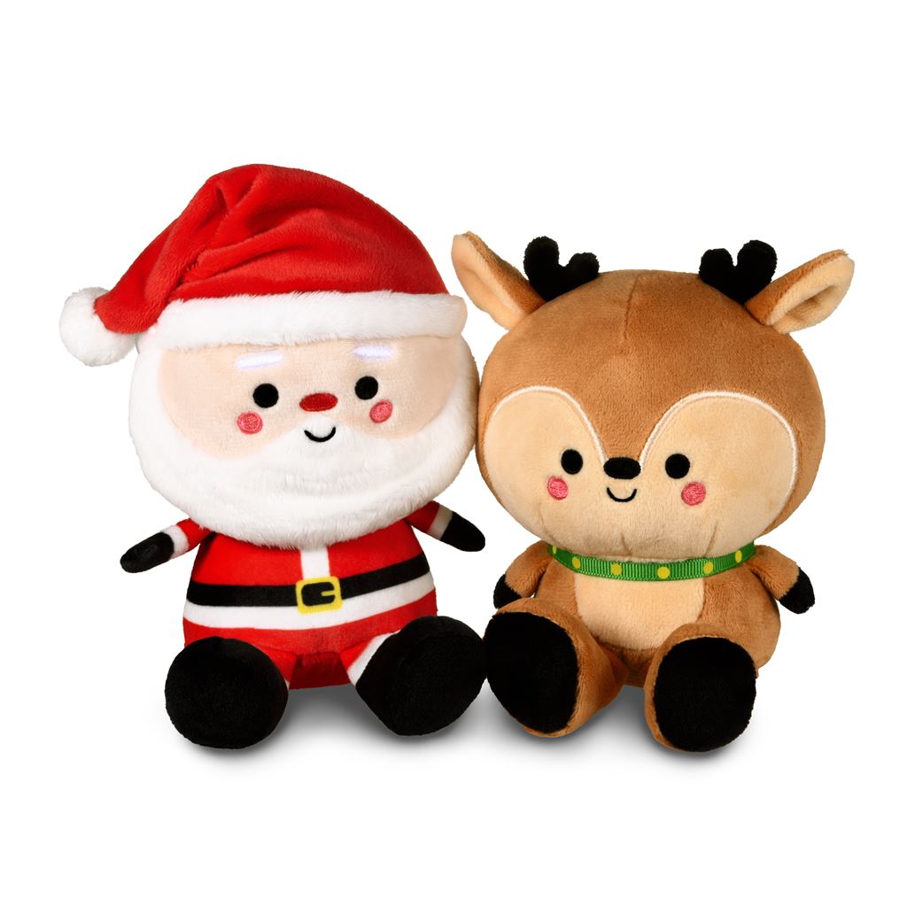 Better Together Santa & Reindeer Magnetic Soft Toy Pair