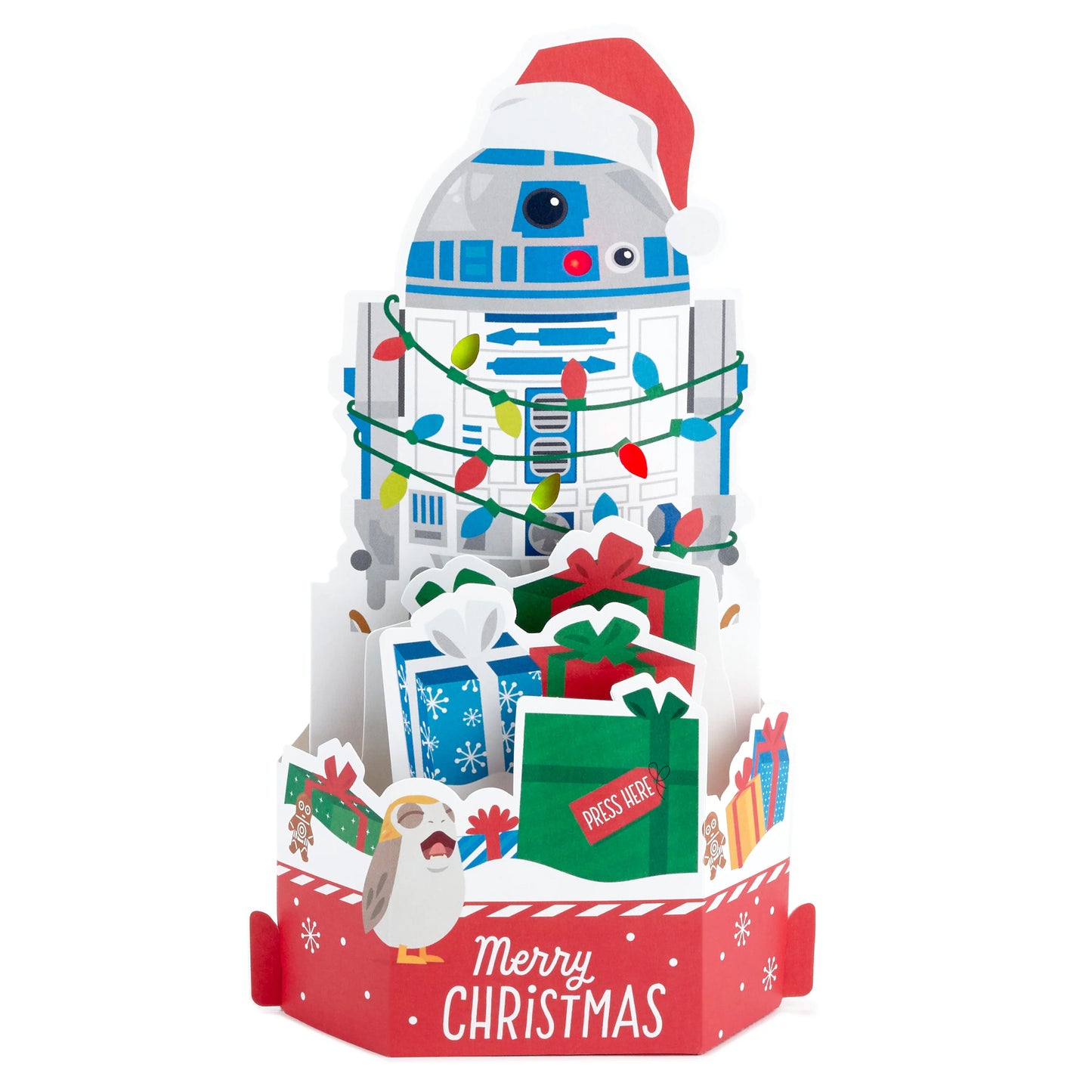 Christmas Musical Paper Wonder Card - 3D Pop-Up Star Wars™ R2D2 Light and Music Design