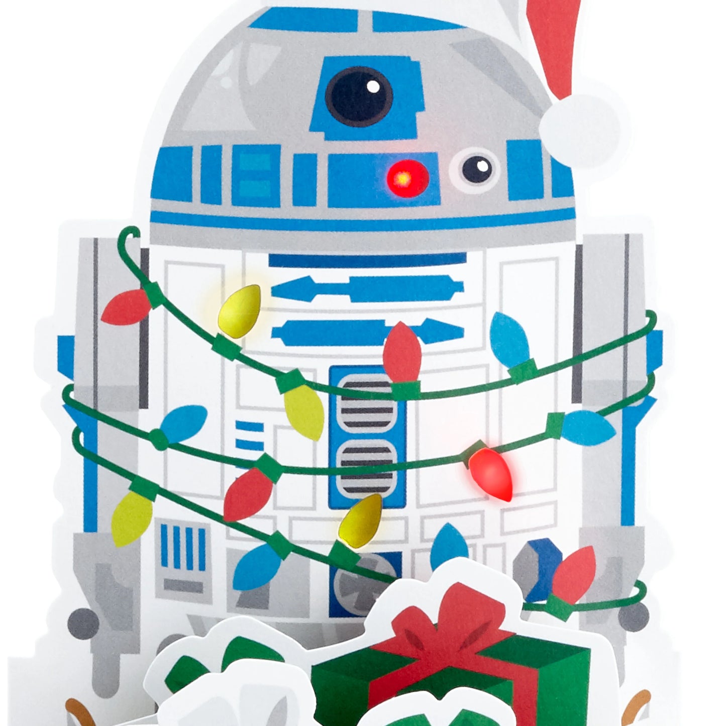 Christmas Musical Paper Wonder Card - 3D Pop-Up Star Wars™ R2D2 Light and Music Design