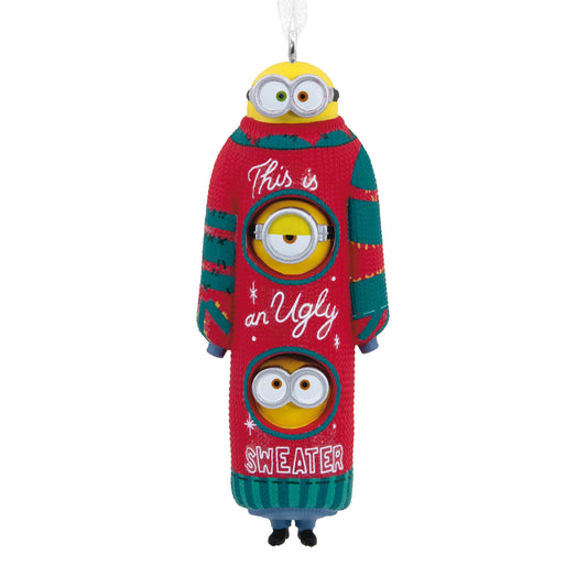 Collectable Minions Christmas Ornament - Kevin, Stuart & Bob in Christmas Jumper Design