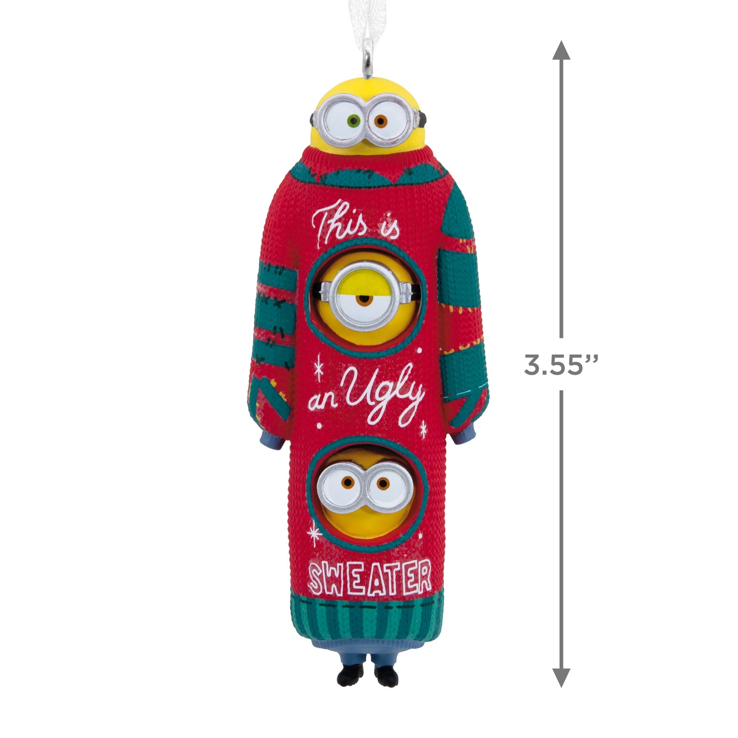 Collectable Minions Christmas Ornament - Kevin, Stuart & Bob in Christmas Jumper Design