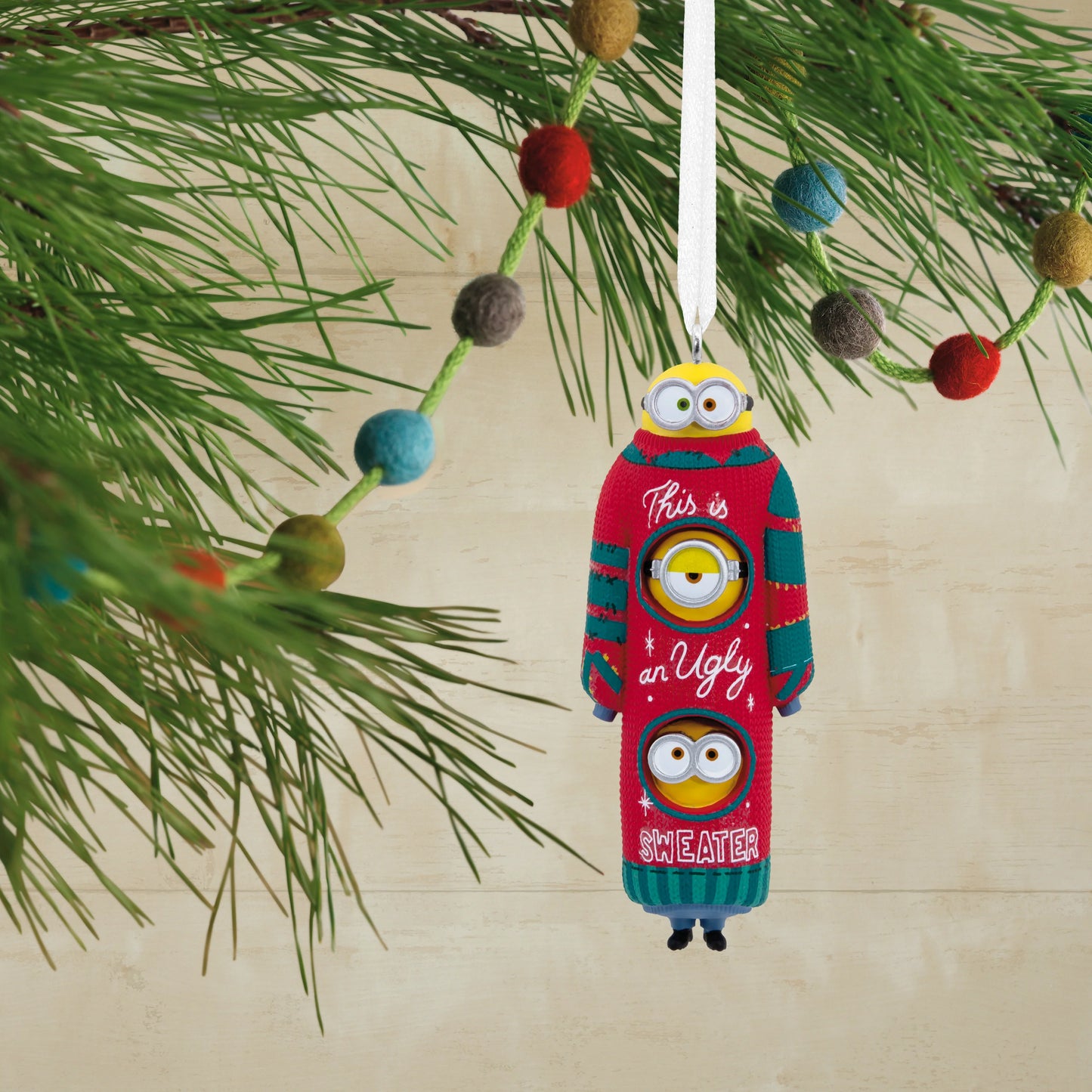 Collectable Minions Christmas Ornament - Kevin, Stuart & Bob in Christmas Jumper Design