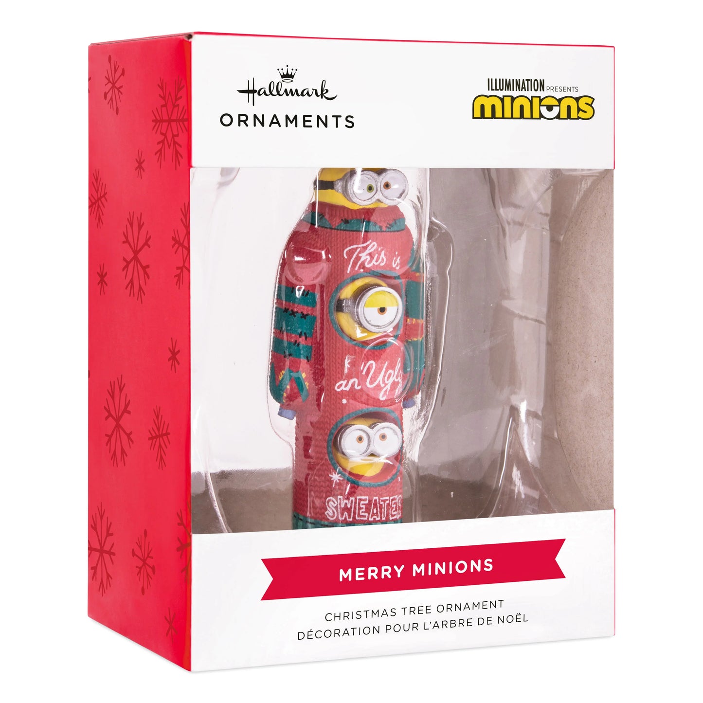 Collectable Minions Christmas Ornament - Kevin, Stuart & Bob in Christmas Jumper Design