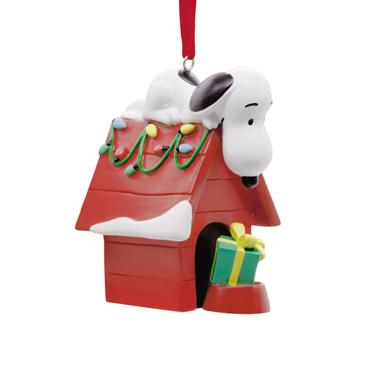 Collectable PEANUTS Christmas Ornament - SNOOPY on Doghouse Design