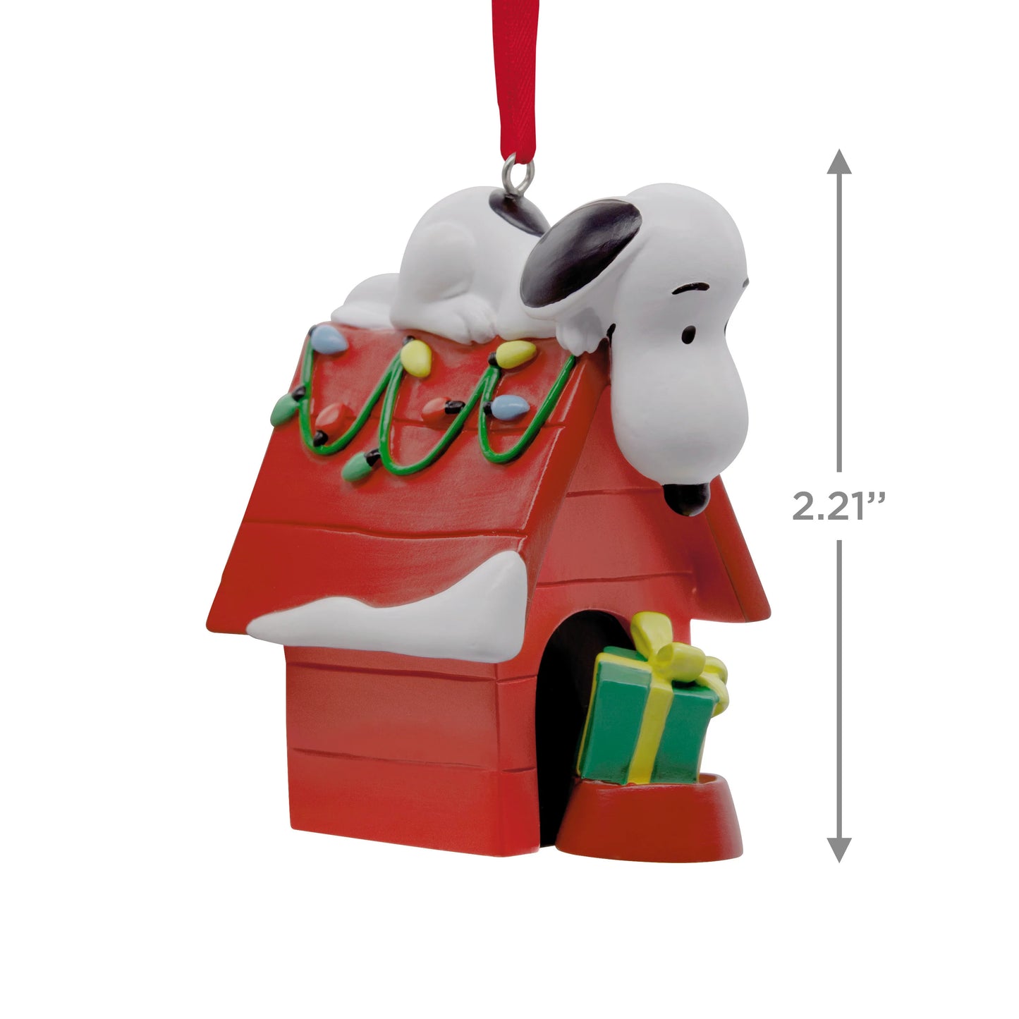 Collectable PEANUTS Christmas Ornament - SNOOPY on Doghouse Design