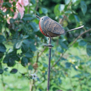 Cast Iron Robin Decoration garden stake