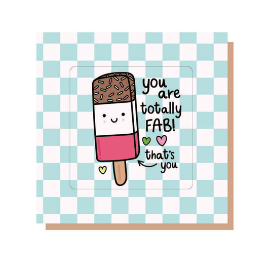 Fab Lolly Coaster Card by Sam Jayne designs