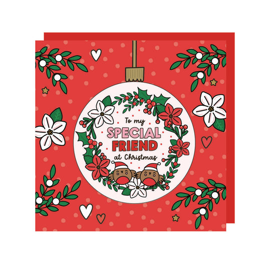 Christmas Special Friend Coaster Card