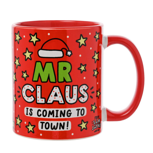 Mr Claus Christmas gift mug by Sam Jayne designs