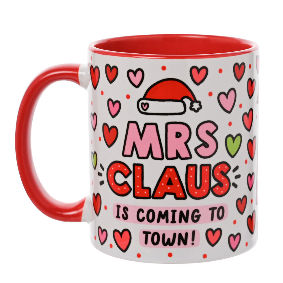 Mrs Claus Christmas gift mug by Sam Jayne designs