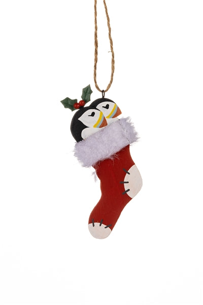 Shoeless Joe Christmas Puffins in Stocking Regular price