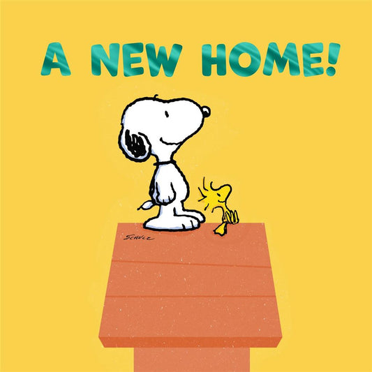 Snoopy new home card