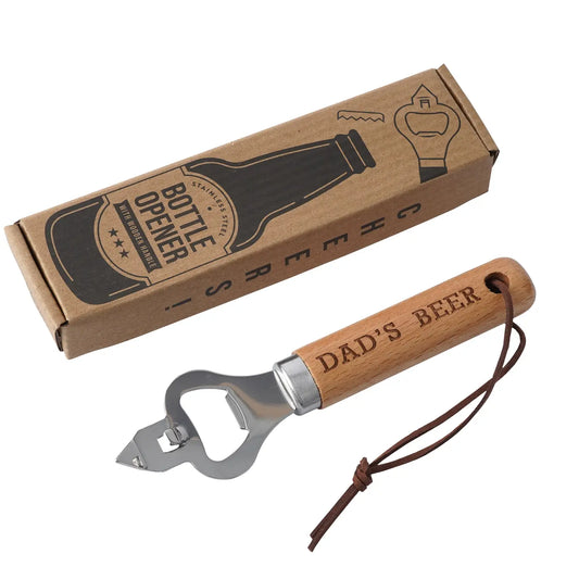 Dads beer wooden boxes bottle opener