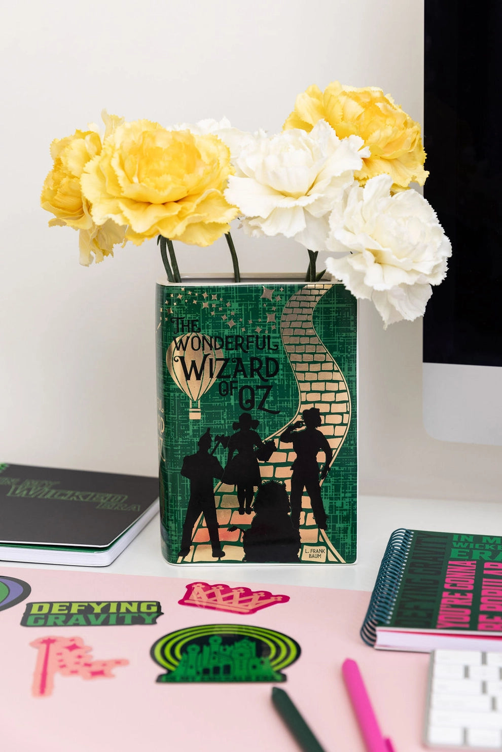 Large Book Vase, Wizard of oz / Wicked fan gift option