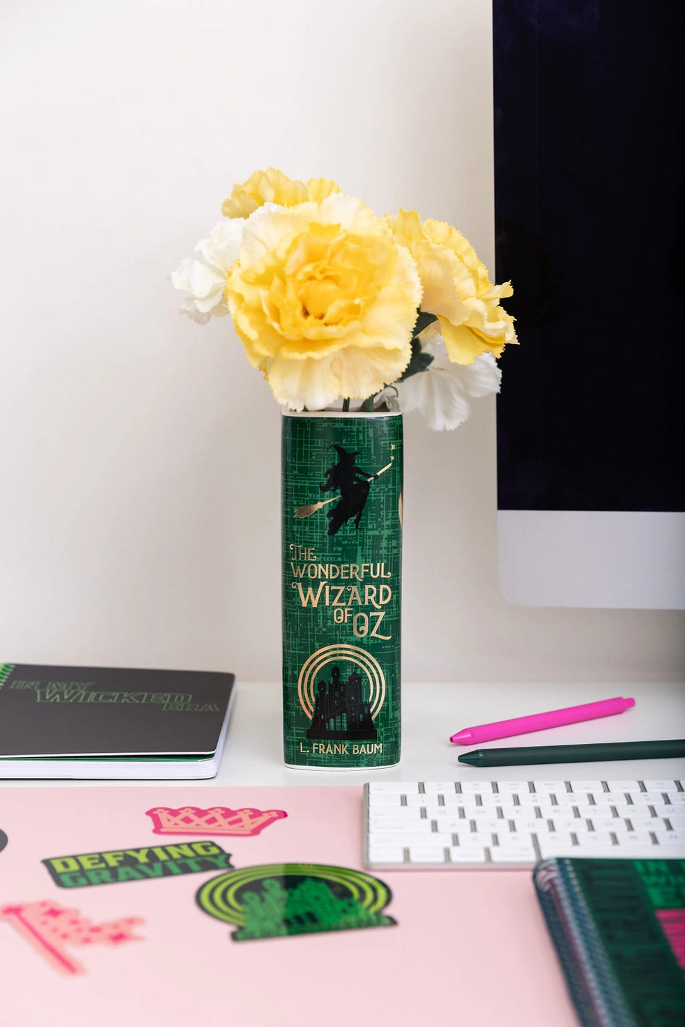 Large Book Vase, Wizard of oz / Wicked fan gift option