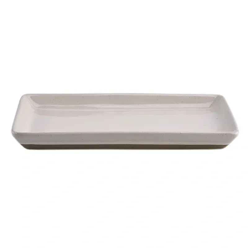 Stoneware Tray - Cream by Speckled by Sweet Water decor