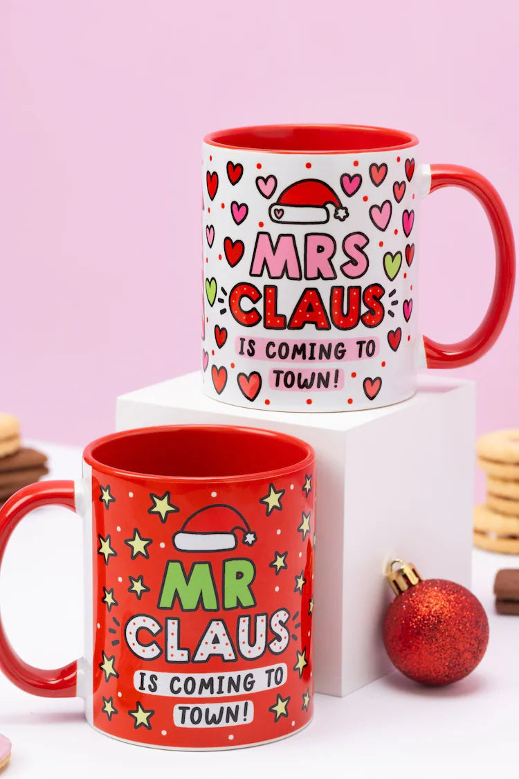 Mrs Claus Christmas gift mug by Sam Jayne designs