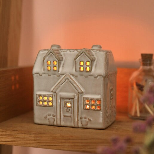 Mini Rustic House Tealight Holder