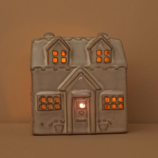 Mini Rustic House Tealight Holder