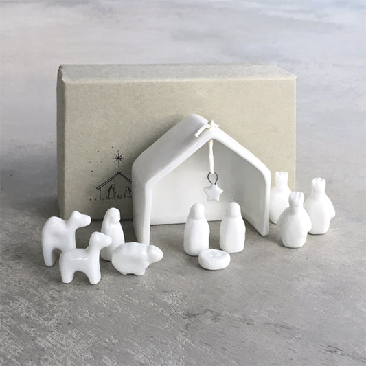 East of India porcelain Nativity set