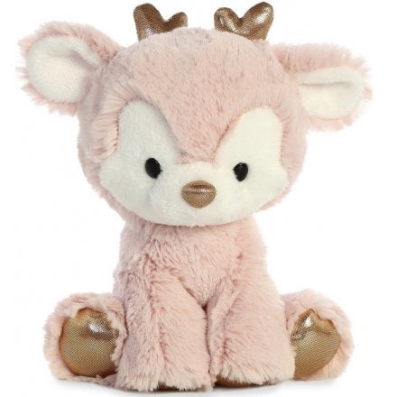 Wee Bo the pink soft toy reindeer