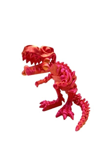 3D Printed T-REX Ornament/Fidget Toy - Gold/Red 27cm