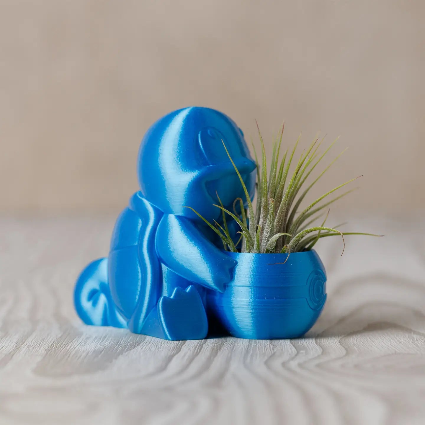 Squirtle air plant pot - 3D printed plant pot - Christmas gift - Pokémon