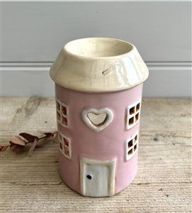 Pink rustic house wax burner