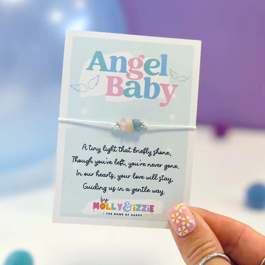 Adjustable Crystal Bracelet - Angel Baby By Mollie & Izzie