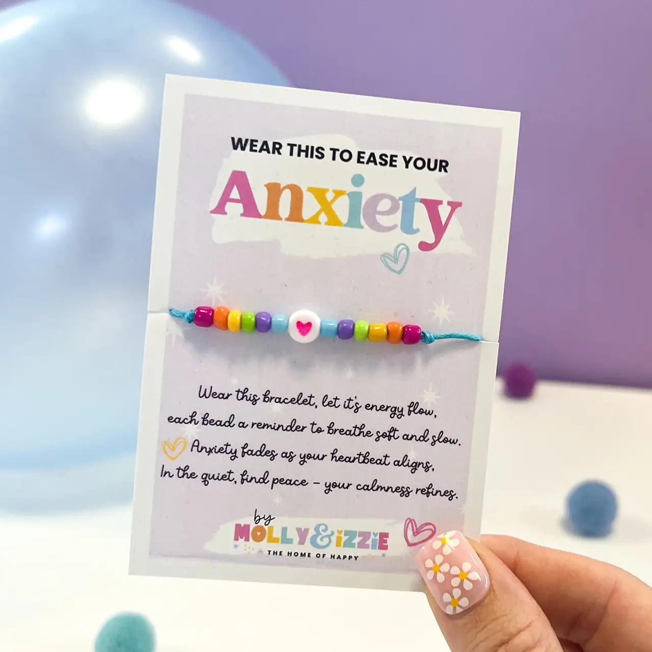 Anxiety Easing Beaded BraceleT by Mollie & Izzie