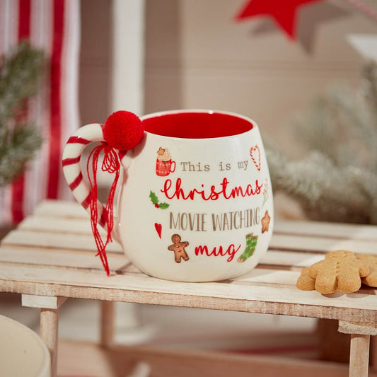 Ceramic 'Christmas Movie Watching Mug'