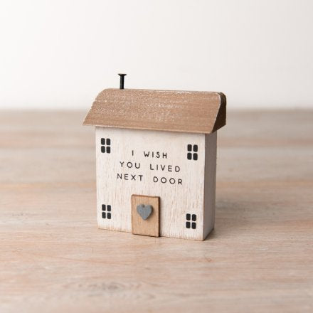 Wooden Lived Next Door House, 9.5cm