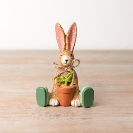 Plant bunny ornament