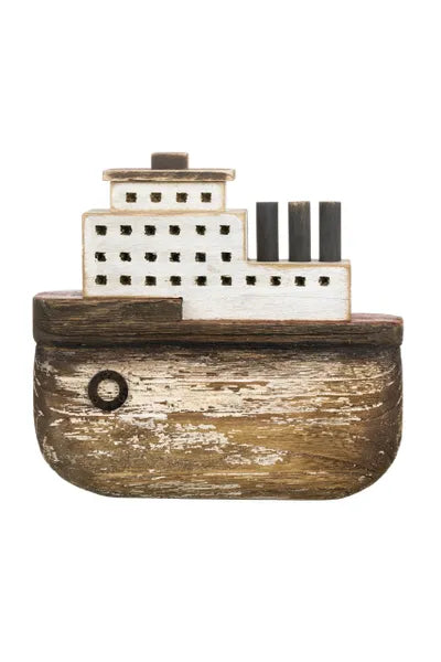 Wooden rustic Steamboat- 2 sizes by Shoeless Joe