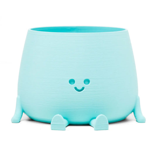 Happy Pot Planter - Matte Light Blue